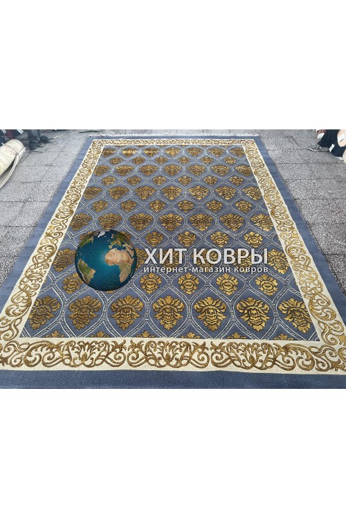 Китайский шерстяной ковер 0054019 Серый
